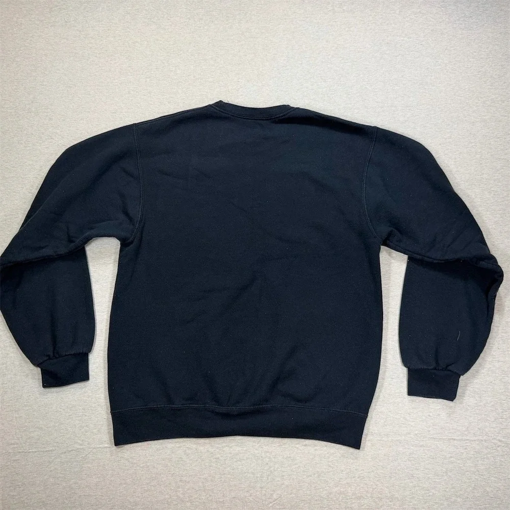 Fruit of the Loom Sweatshirt Mens Size M Black Crew‎ Neck Pullover Fleece